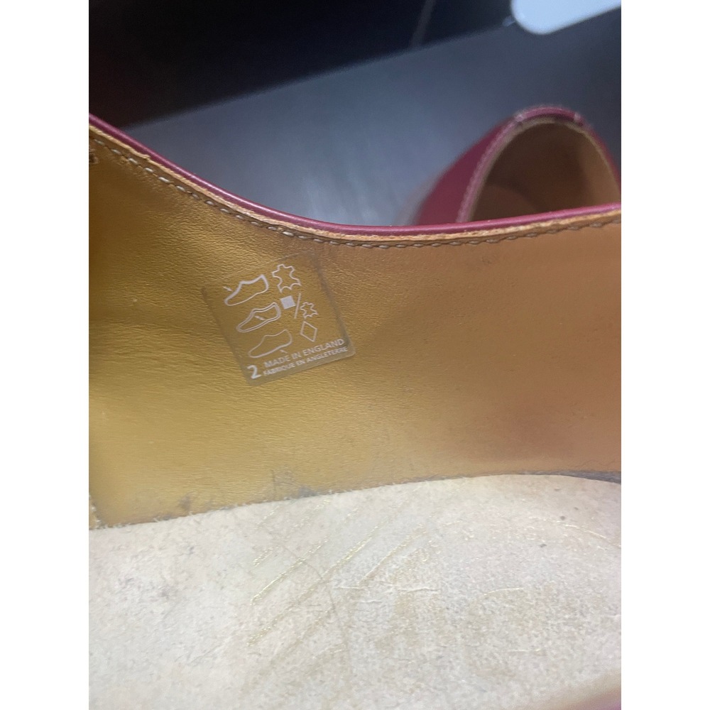 Dr. Martens Unisex Red Leather 1461 Made in England Oxford UK 6 Indie Academia - Picture 6 of 8